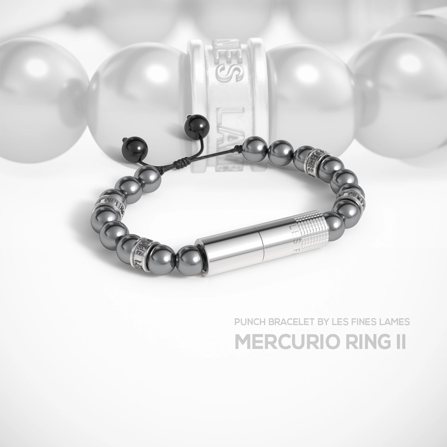 les-fines-lames-punch-bracelet-armband-mercurio-edelstahl image 1