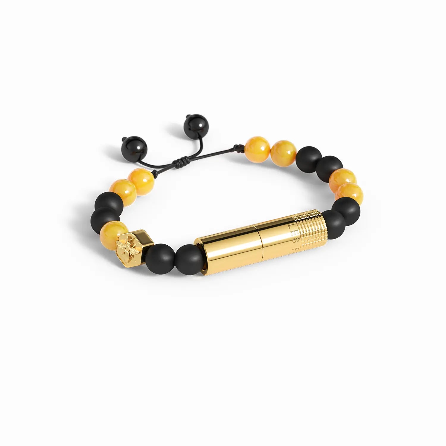 les-fines-lames-punch-bracelet-zigarren-punch-armband-napoleon-bee-onyx image 3