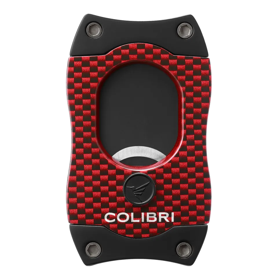 colibri-s-cut-zigarrenschneider-carbon-rot-66er-ring image 1