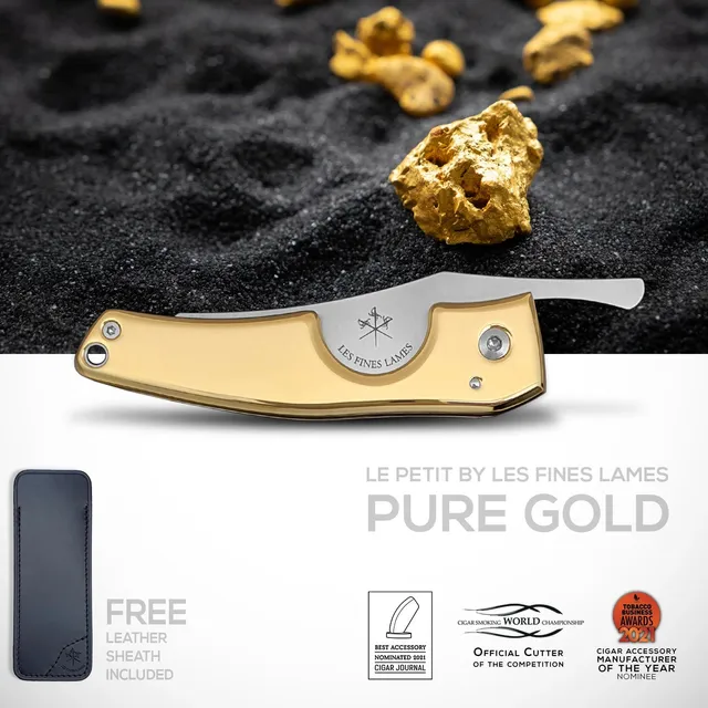 les-fines-lames-le-petit-zigarrenschneider-pure-gold-edelstahl image 1