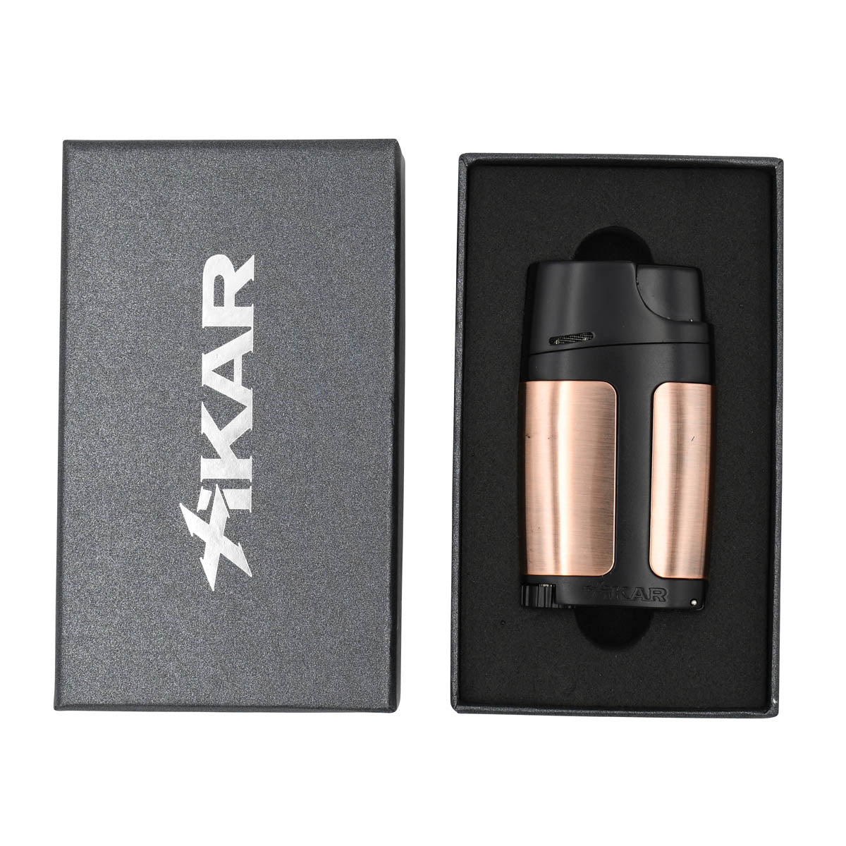 xikar-elx-double-jet-zigarrenfeuerzeug-vintage-bronze-mit-punch image 8