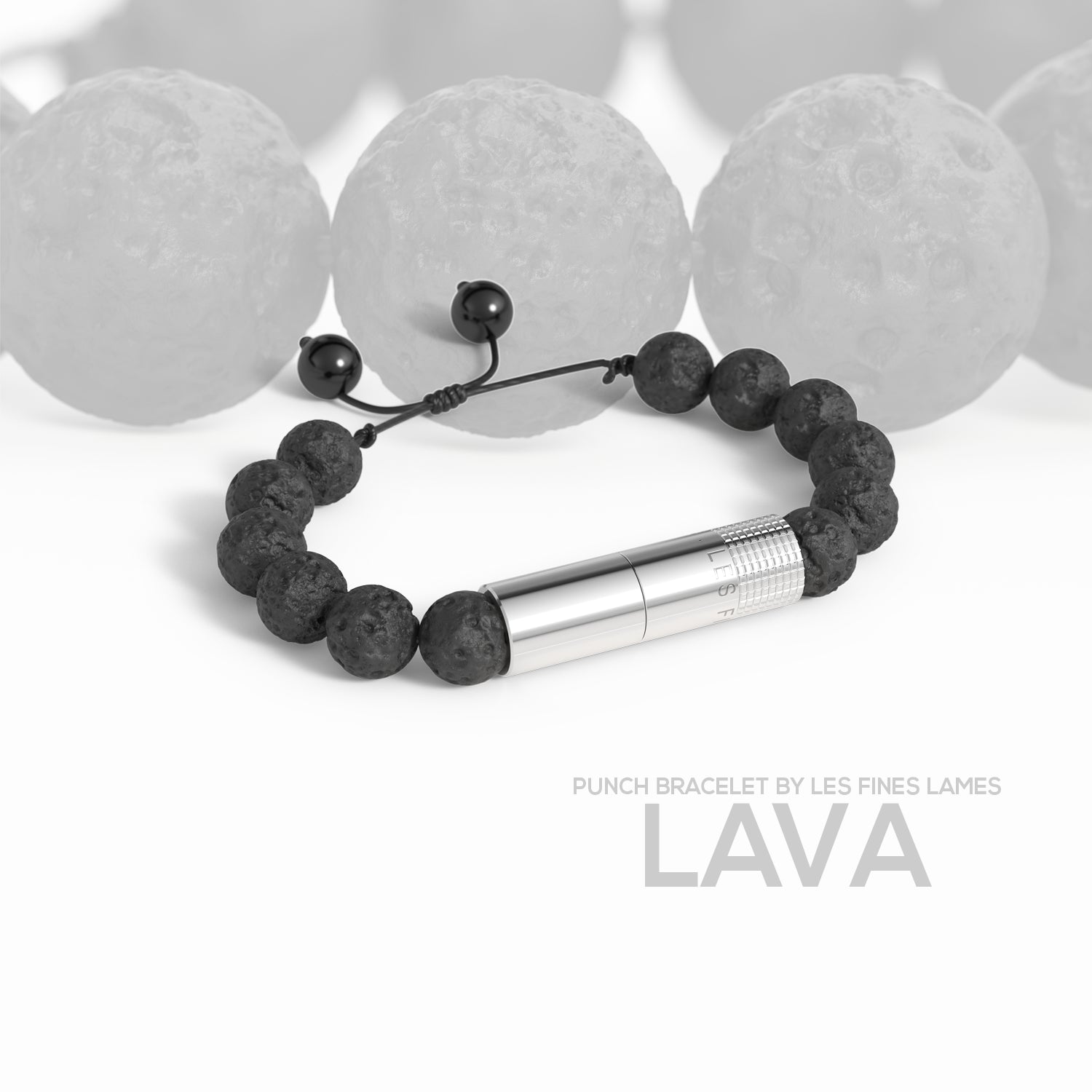 les-fines-lames-punch-bracelet-zigarren-punch-lava-elastic image 6